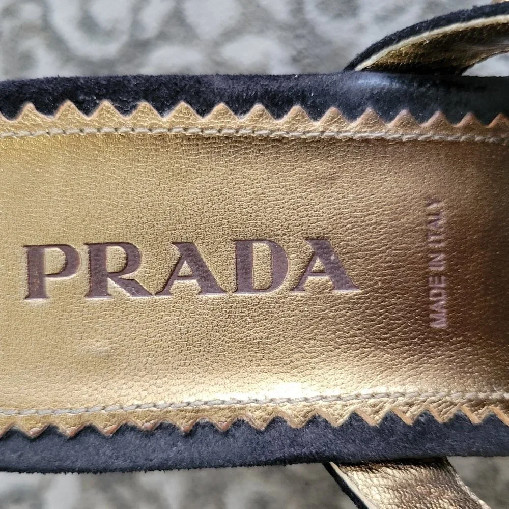 Prada Scamosciato Heels—hard to find! Size 36.5 - Picture 7 of 12